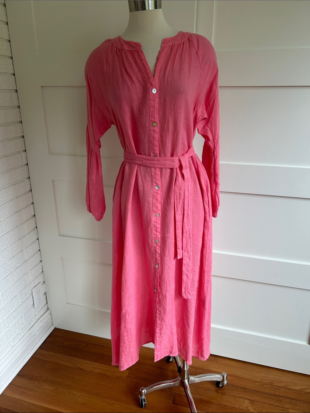STARK X- NWT- Eden linen button front dress